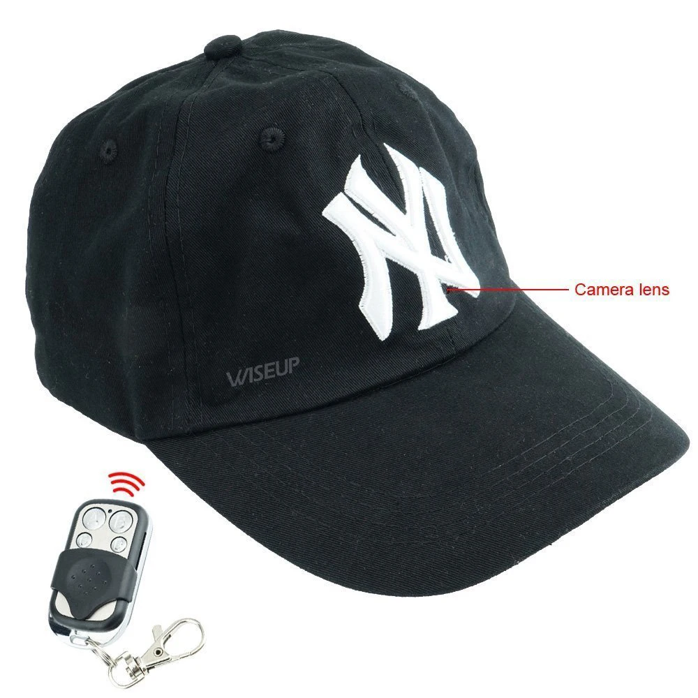 1080P HD mini Spy Hat camera Hidden Video Recorder Wireless Remote Control Cap Camera PQ105