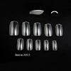 TSZS False Artificial clear Oval Full cover Nail Tips