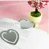 custom metal heart shaped bookmark