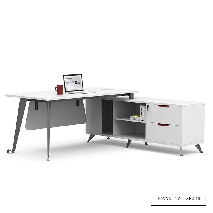 L Shaped Computer Desk Modern Office Furniture Desk High Tech