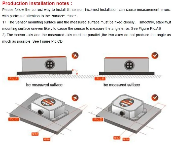 Aca626t High Precise Digital Tilt Meter With Full Temperature