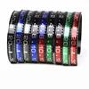 Yiwu Aceon Stainless Steel Carved Edge Colorful Paper Print Speedometer Cuff Bangle