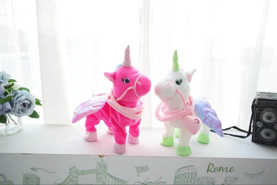 unicorn on leash toy