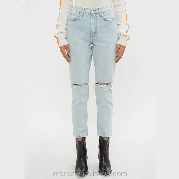 womens jeans with rips in the back