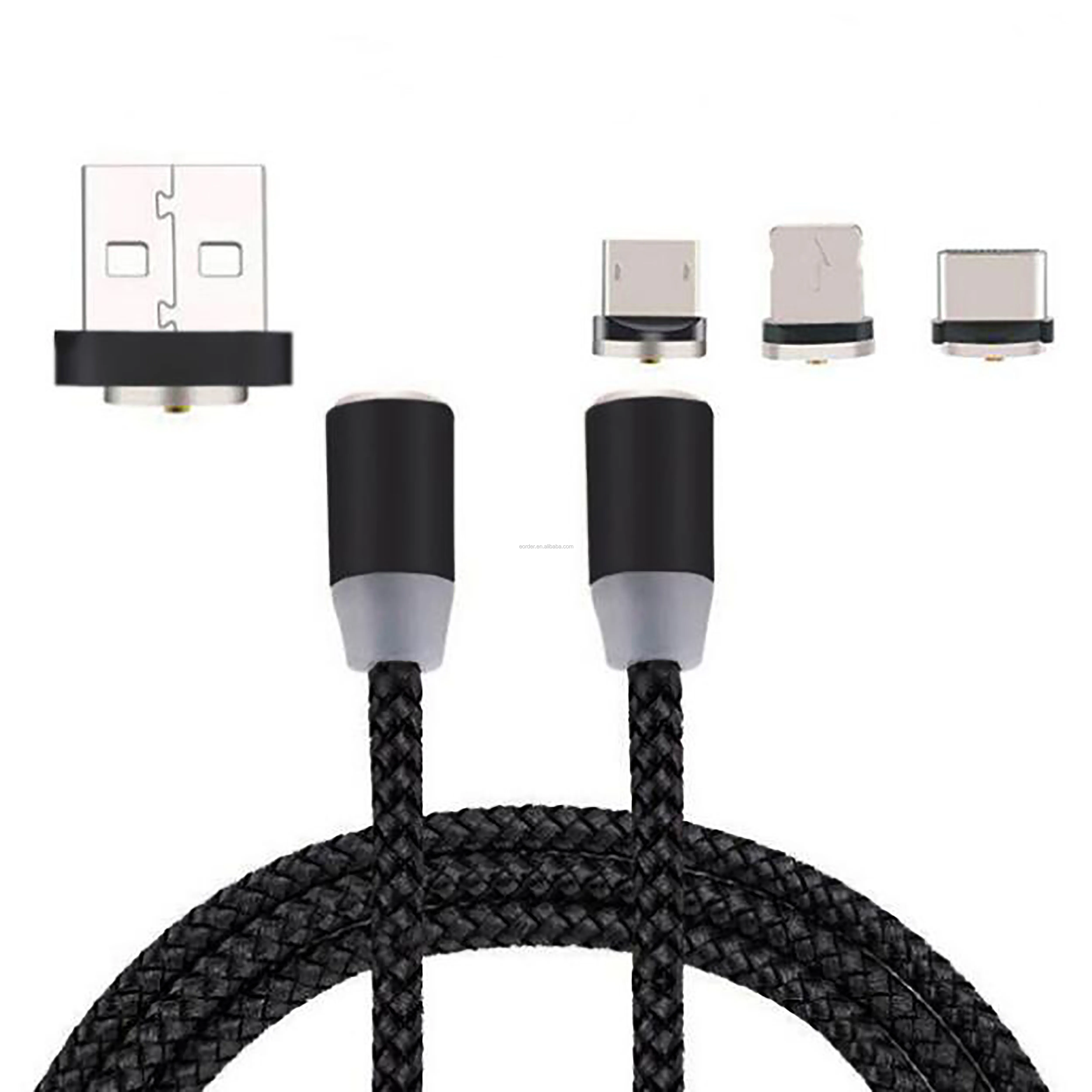 3 In 1 Double Head Round Usb Charger Cables Wholesale Buy 3