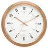 Luxury design small twin tower case metal wall clock for home decor