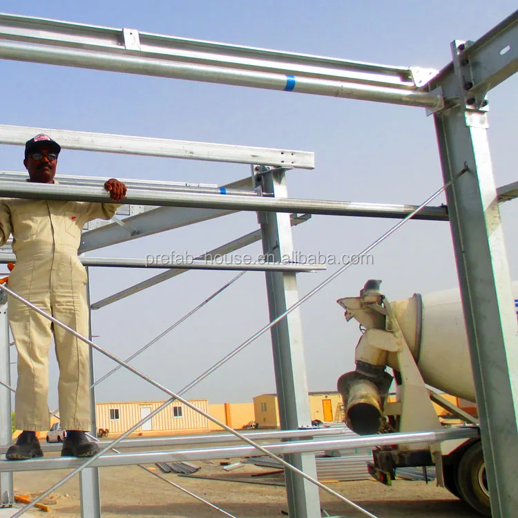 Prefabricated warehouse steel frame, steel work structure
