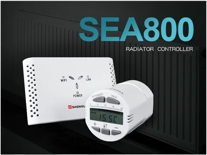 Saswell Wifi Smart Thermostatic Radiator Valve,Smart Home Heating