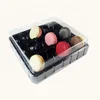 Custom Clear PET plastic 18 holes blister clamshell macaron packaging box