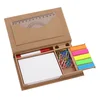 kraft cover custom sticky notes with mini box