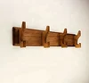 Rustic Style Wooden Wall Mounted Coat Hook Rack