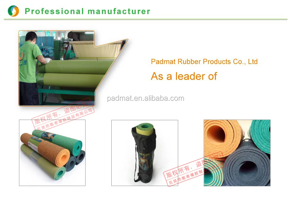 Pvc Free,Latex Free,No Toxic Material Yoga Mat With Top Quality To