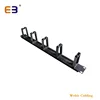 1U 19 Inch 5 Rings With Brush For Network Cabling Cable Manager