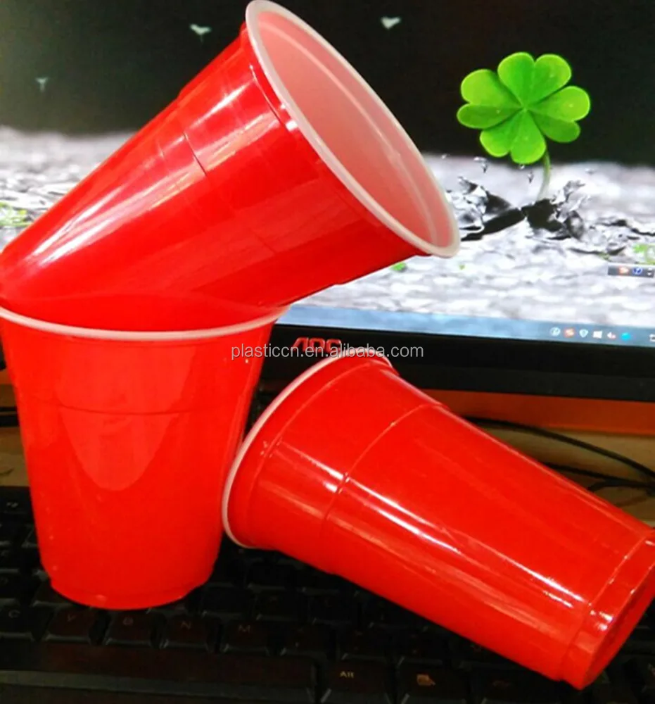 Buy Wholesale China 16oz Plastic Double Wall Reusable Red Solo Cup