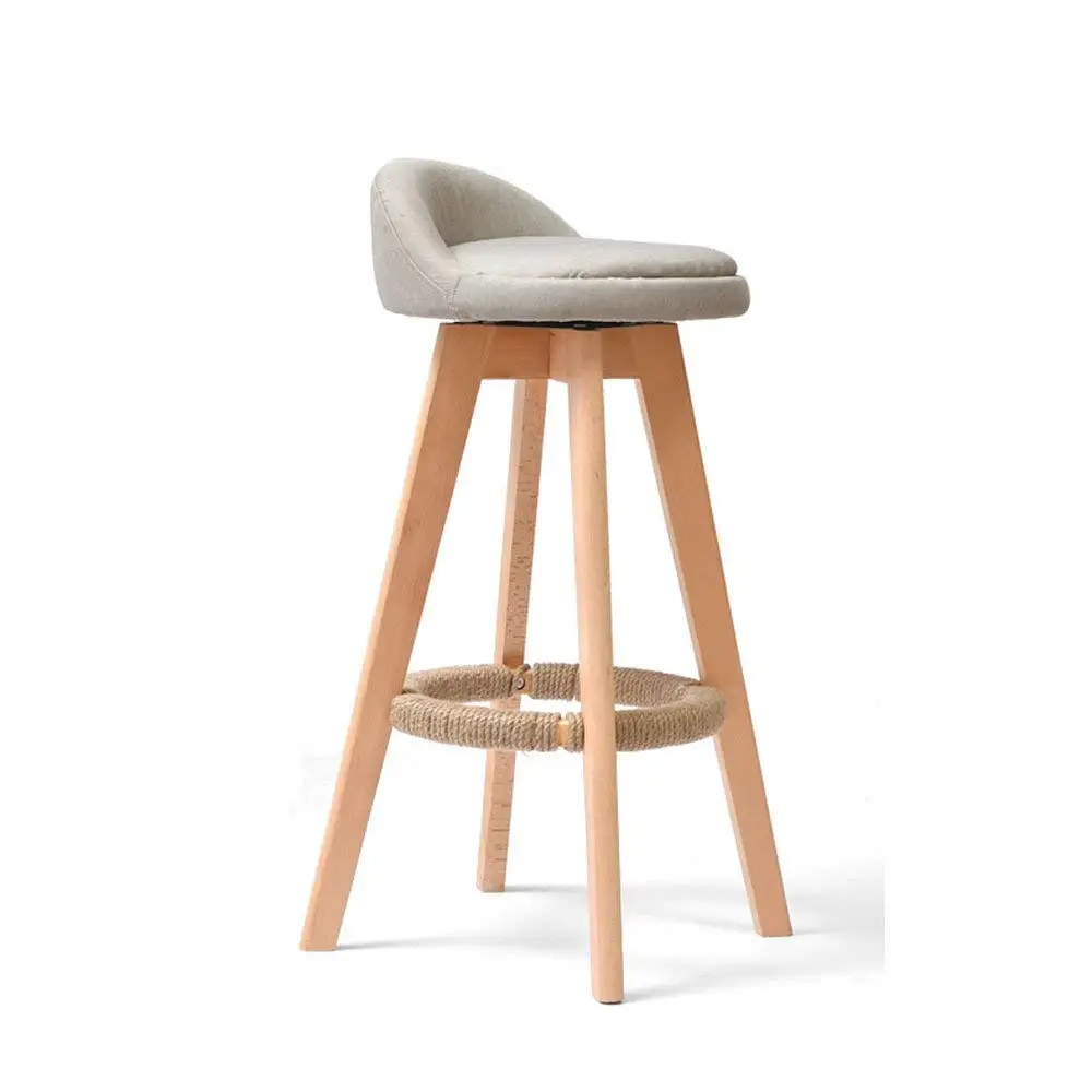 Square Bar Stool Cushions Find Get Quotations Solid Wood Bar Stool Modern Minimalist Backrest Chair Retro Rotating Tall Front Desk