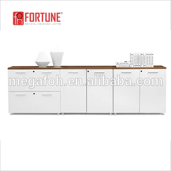 Modern White Wooden Office File Storage Low Cabinet Cheap Foh