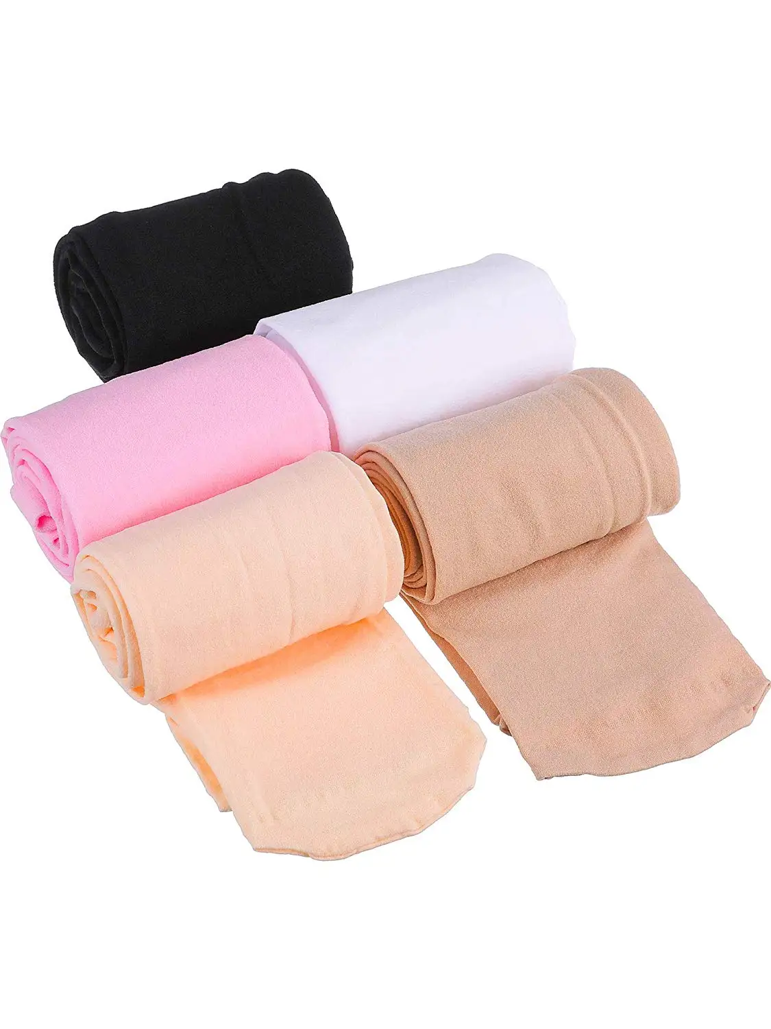 VeaRin Big Girls Tights,Solid Footed Tights Seamless Stockings for Girls