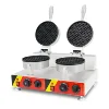 220v electric snack machine cone waffle maker ice cream cone cake waffle machine with double head