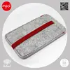 China supplier for apple iphone 5 sleek charcoal wool felt back shell