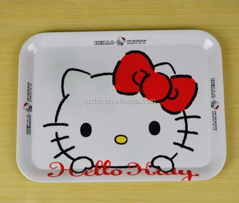 Custom Print Melamine Food Tary For Kids