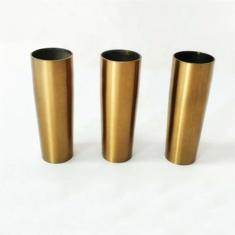 Metal ferrules for chair table legs tapered leg ferrules brass end caps toe tips TLS-079