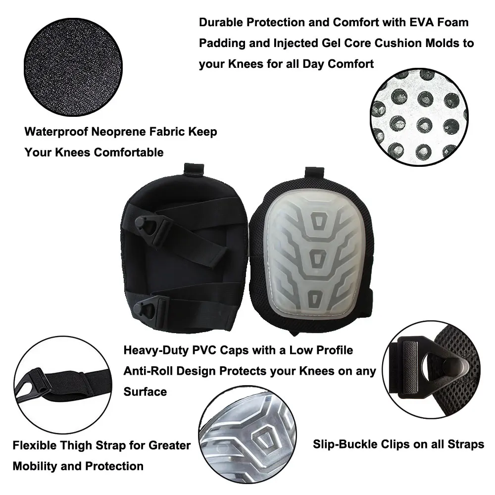 Mesh Fabric Neoprene Soft Garden Knee Pads Carpenter Knee Support Buy