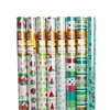 printed foil film for christmas gift wrap green pattern 70X500CM