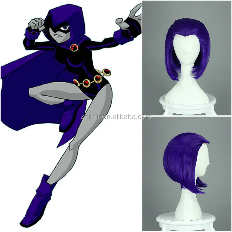 girls purple wig