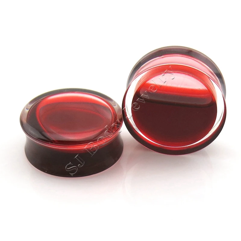 Ear Blood Find Deals On Line At Alibaba Get Quotations 72 Pcs Lot 8mm 25mm Acrylic Red Liquid Blood Filled Resin Double Flare Plug