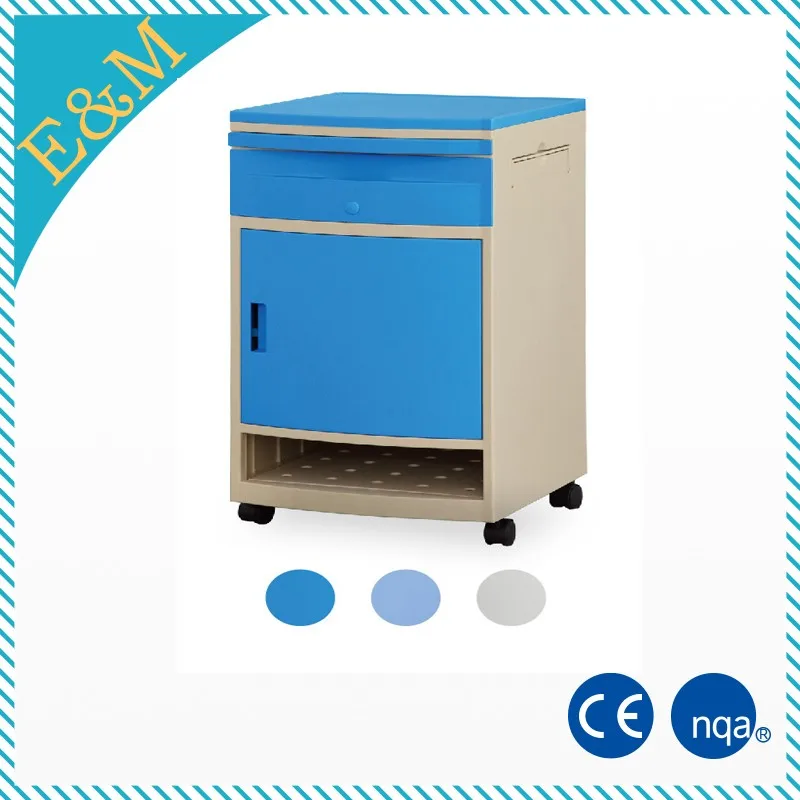 Stainless Steel Hospital Bedside Table Medical Used For Dining And Storage Purpose