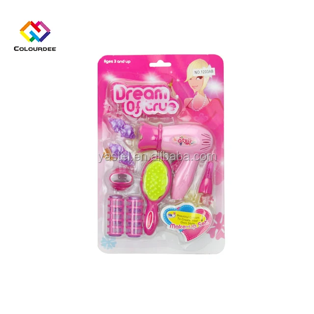 children's pretend hair dryer set