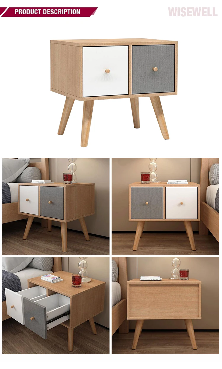 living room furniture wooden smart bedside side table