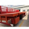 40ft Flat Bed Flatbed Semi Trailer Dimension With Container Lock