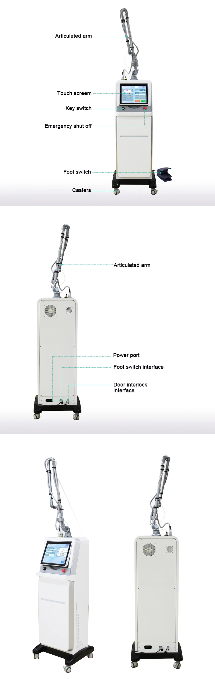 Beijing sincoheren 10600Nm Medical Vaginal Tightening Fractional Co2 Laser Equipment