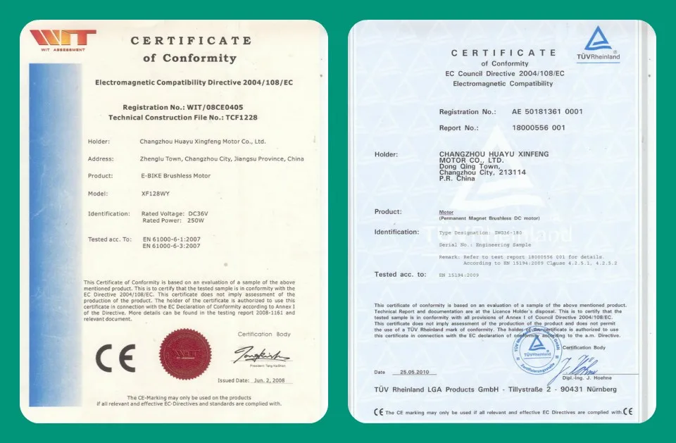 350W 500W 1000w brushless hub ebike motor