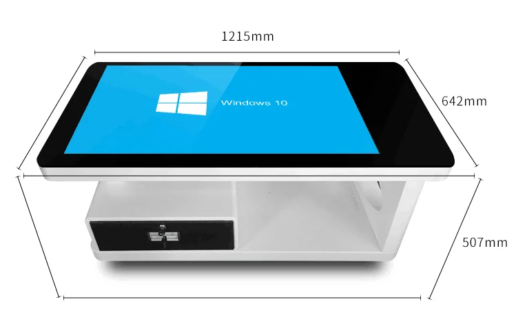 For coffee or restaurant customize interactive touch screen table multitouch table waterproof