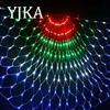 Outdoor Holiday Decorative UL IP65 Color Changing RGB Rainbows LED Net Lights