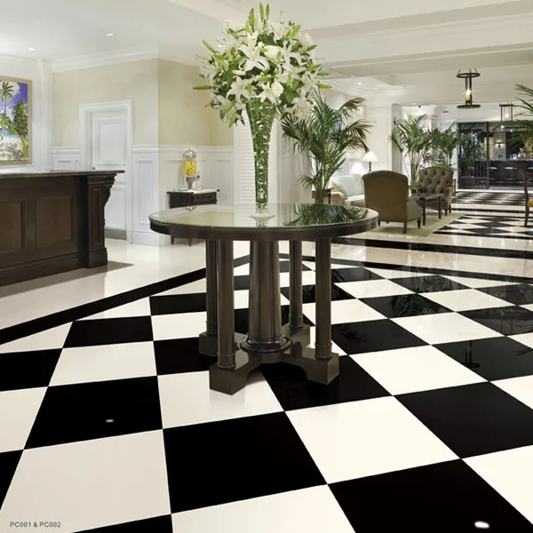 SALE 30x60 & 60x60 SAMPLE Lounge Black Polished Porcelain Floor & Wall Tiles 