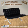 Black Hair Salon Reception bench Reception Area Waiting Room Chairs Manufacturer