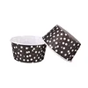 Custom Roll Mouth White Dots PET Coated Printed Paper Cups For Sale