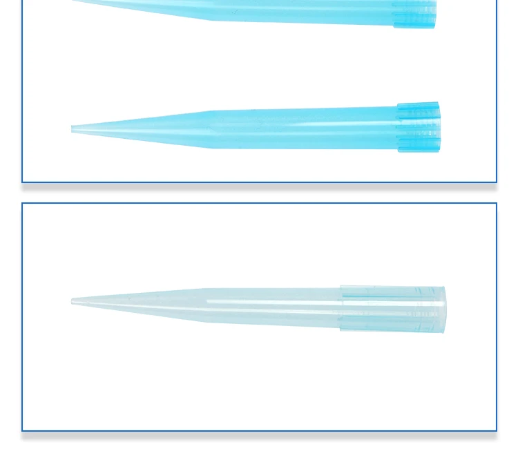 Yiwu Medical Disposable PP 1000ul Molded Graduated Gilson Eppendorf Blue Tips Pipette Tips