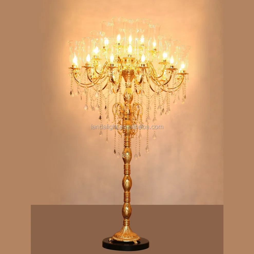 Antieke kristallen kroonluchter staande lampen staande lampen ...