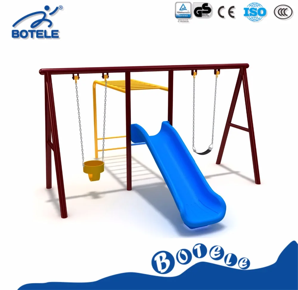 outdoor swing and slide