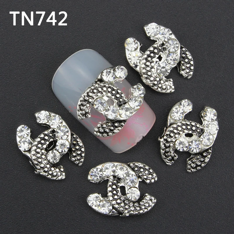 10pc fashion Rhinestones 3d Nail Art Decorations nail tools Alloy Nail Sticker Charms Jewelry for Nail