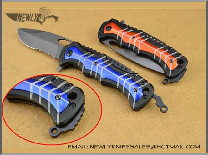 China Titanium Alloy Handle Tactical Combat Pocket Knife