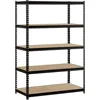 Boltless Rivet 5 Tier Metal DIY Storage Shelves