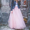 YSMARKET 100% Real Photos 7 Layers 100cm Maxi Long Skirts Sexy Adult Handmade Tulle Fashion Wedding Skirt For Women E5340