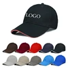 Sport promotional custom outdoor cotton polyester oem caps adjustable golf baseball cap with embroidery