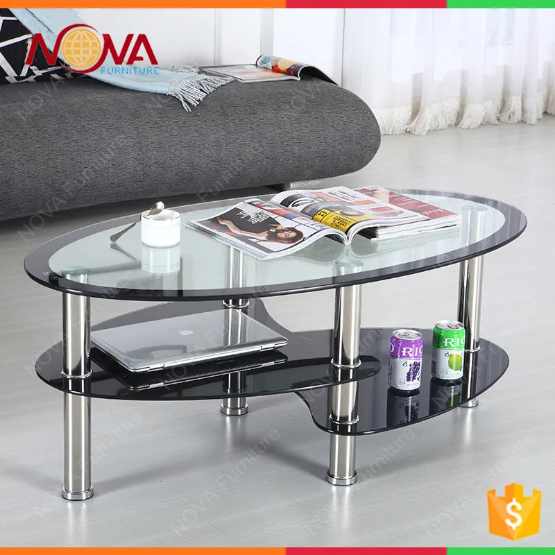 Wholesale Home Used Furniture Modern Design Simple Design Tempered Glass Metal Frame Legs Cheap