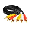 SPC Component Video Cable/Assembly type 3 RCA plug to 3 RCA plug Transparent jacket cable